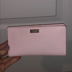 Pink Kate Spade bifold wallet